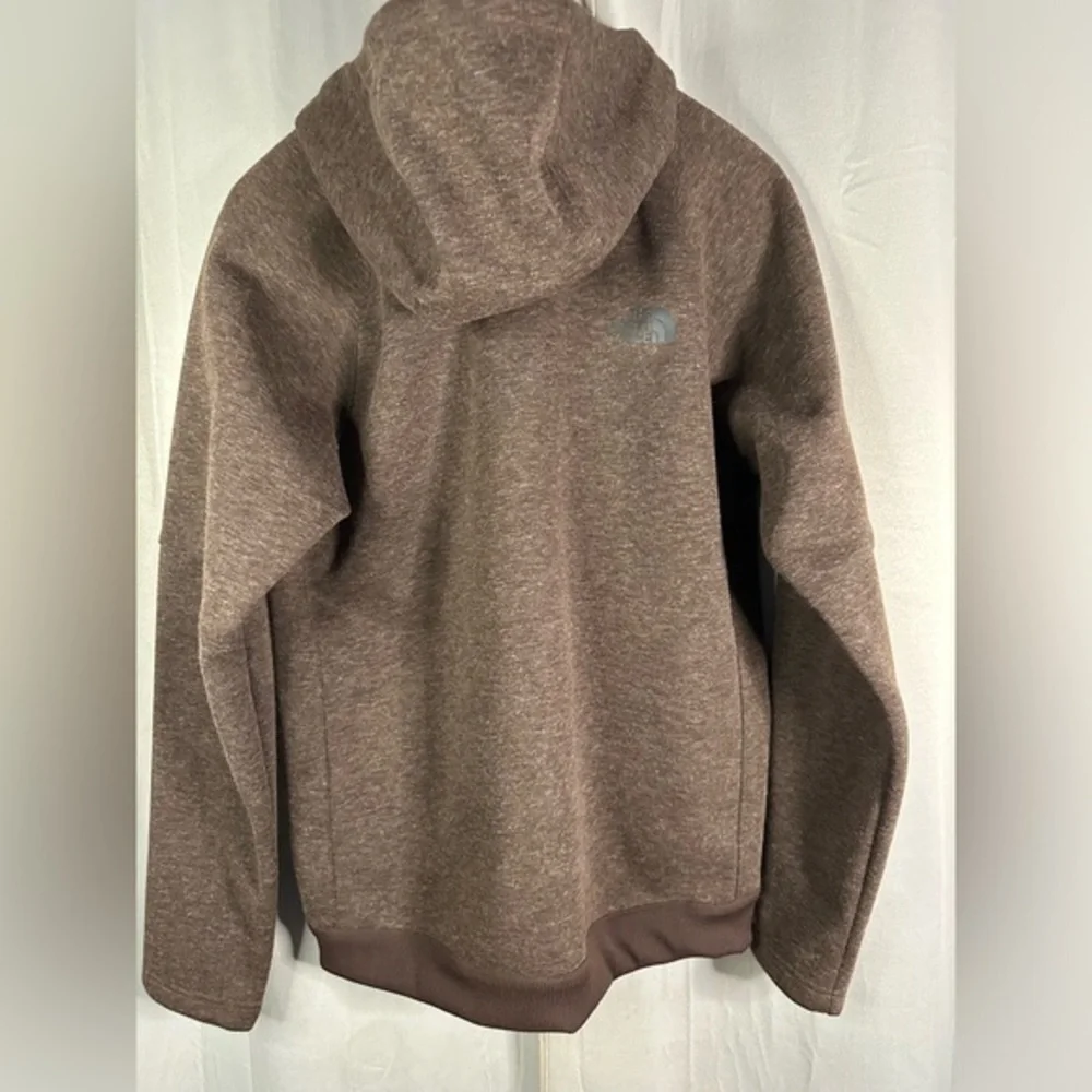 The‎ North Face Mens Brown Heathered Full Zip Fleece Hoodie Jacket Medium